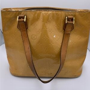 Louis Vuitton Vernis Houston Tan Monogram Tote